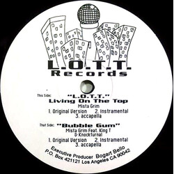 Mista Grimm L.O.T.T. (Living On The Top) / Bubble Gum USED VINYL 12INCH SINGLE