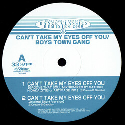 Boys Town Gang Can't Take My Eyes Off You (Groove That Soul Mix) USED VINYL 12INCH 33 S RPM