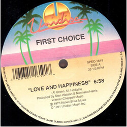 First Choice Love And Happiness / The Player USED VINYL 12INCH 33 S RPM