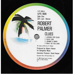 Robert Palmer Clues Vinyl LP USED