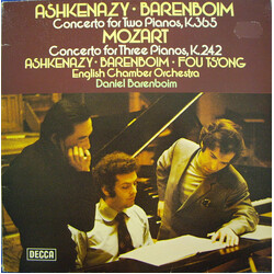 Wolfgang Amadeus Mozart / Vladimir Ashkenazy / Daniel Barenboim / Fou Ts'Ong / English Chamber Orchestra Concerto For Two Pianos, K.365, Concerto For 