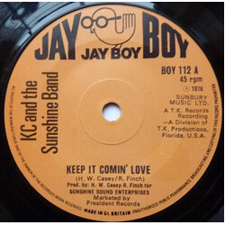 KC & The Sunshine Band Keep It Comin' Love USED VINYL 7INCH SINGLE 45 RPM