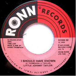 Little Johnny Taylor I Should Have Known USED VINYL 7INCH SINGLE 45 RPM