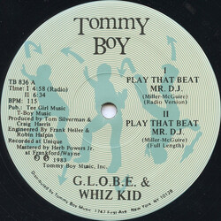 G.L.O.B.E. & Whiz Kid Play That Beat Mr. D.J. USED VINYL 12INCH 33 S RPM REISSUE