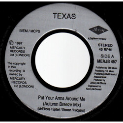 Texas Put Your Arms Around Me USED VINYL 7INCH 45 RPM SINGLE JUKEBOX