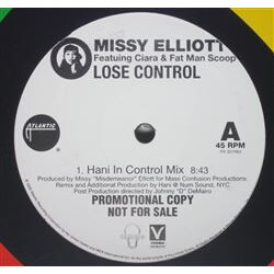 Missy Elliott / Ciara (2) / Fatman Scoop Lose Control (Hani In Control Mix) USED VINYL 12INCH 45 RPM PROMO