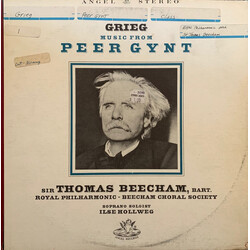 Sir Thomas Beecham / The Royal Philharmonic Orchestra / The Beecham Choral Society Grieg - Music From Peer Gynt Vinyl LP USED