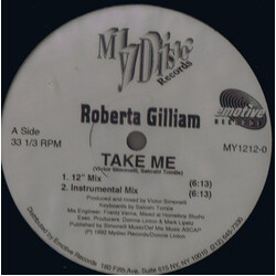Roberta Gilliam Take Me USED VINYL 12INCH 33 S RPM