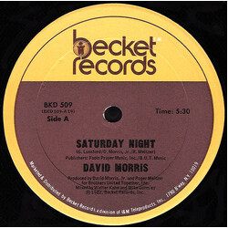 David Morris (3) Saturday Night USED VINYL 12INCH 33 S RPM