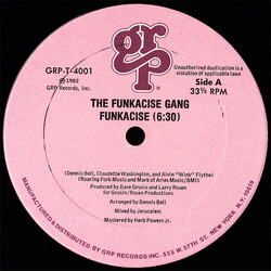 Funkacise Gang Funkacise USED VINYL 12INCH 33 S RPM
