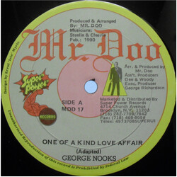 George Nooks One Of A Kind Love Affair Vinyl 12" USED