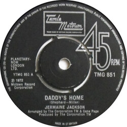 Jermaine Jackson Daddy's Home USED VINYL 7INCH 45 RPM SINGLE