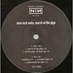 Nine Inch Nails March Of The Pigs USED VINYL 12INCH 33 S RPM PROMO