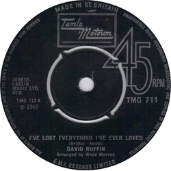 David Ruffin I've Lost Everything I've Ever Loved USED VINYL 7INCH SINGLE