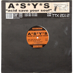 A*S*Y*S Acid Save Your Soul USED VINYL 12INCH 45 RPM