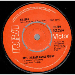 Harry Nilsson Save The Last Dance For Me / All My Life USED VINYL 7INCH SINGLE 45 RPM