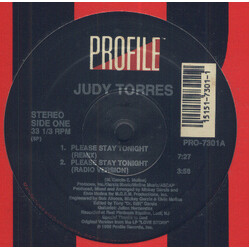 Judy Torres Please Stay Tonight USED VINYL 12INCH 33 S RPM