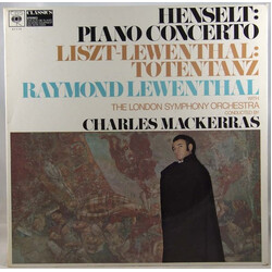 Adolph von Henselt / Franz Liszt / Raymond Lewenthal / The London Symphony Orchestra / Sir Charles Mackerras Piano Concerto: Totentanz Vinyl LP USED