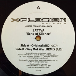Sattva Echo Of Silence USED VINYL 12INCH 33 S RPM PROMO
