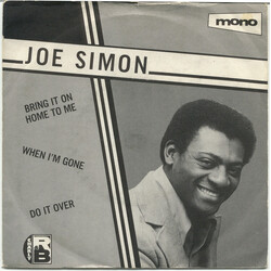 Joe Simon Bring It On Home To Me / When I'm Gone / Let's Do It Over USED VINYL 7INCH 45 RPM COMPILATION MONO