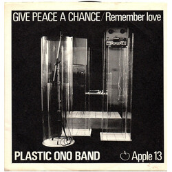 The Plastic Ono Band Give Peace A Chance / Remember Love USED VINYL 7INCH 45 RPM SINGLE