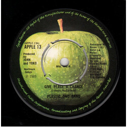 The Plastic Ono Band Give Peace A Chance USED VINYL 7INCH SINGLE