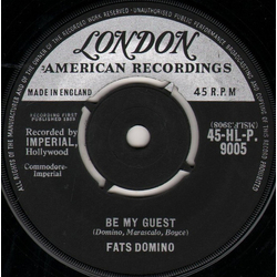 Fats Domino Be My Guest / I've Been Around Vinyl 7" USED