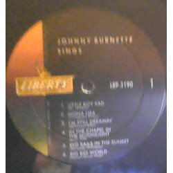 Johnny Burnette Sings Vinyl LP USED