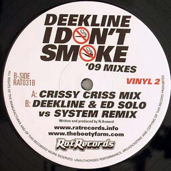 DJ Dee Kline I Don't Smoke ('09 Mixes) USED VINYL 12INCH