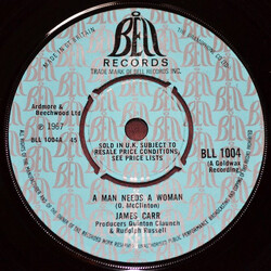 James Carr A Man Needs A Woman USED VINYL 7INCH 45 RPM SINGLE