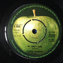 George Harrison My Sweet Lord USED VINYL 7INCH 45 RPM SINGLE