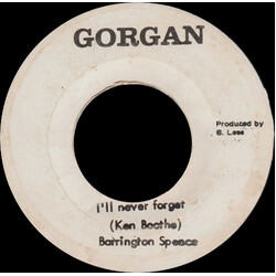 Barrington Spence I'll Never Forget USED VINYL 7INCH 45 RPM
