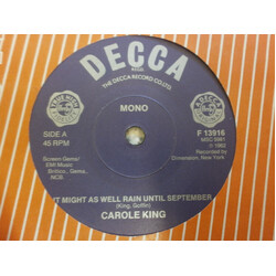 Carole King It Might As Well Rain Until September USED VINYL 7INCH 45 RPM SINGLE REISSUE MONO