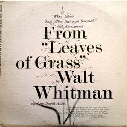 David Allen (13) / Walt Whitman From "Leaves Of Grass" By Walt Whitman Vinyl LP USED