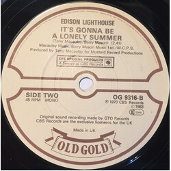 Edison Lighthouse Love Grows (Where My Rosemary Goes) USED VINYL 7INCH 45 RPM SINGLE STEREO MONO