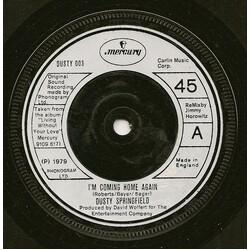 Dusty Springfield Im Coming Home Again USED VINYL 7INCH 45 RPM SINGLE