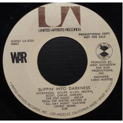 War Slippin' Into Darkness USED VINYL 7INCH 45 RPM SINGLE PROMO MONO