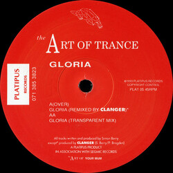 Art Of Trance Gloria USED VINYL 12INCH 45 RPM