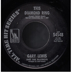 Gary Lewis & The Playboys This Diamond Ring / Count Me In USED VINYL 7INCH SINGLE 45 RPM