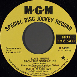 Paul Mauriat Love Theme From The Godfather USED VINYL 7INCH 45 RPM PROMO