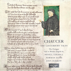 Geoffrey Chaucer / Nevill Coghill / Norman Davis (3) / John Burrow Prologue To The Canterbury Tales Read In Middle English Vinyl LP USED