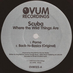 Scuba Where The Wild Things Are USED VINYL 12INCH 33 S RPM LIMITED EDITION REISSUE REPRESS