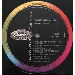 Tommy Collins This Is Tommy Collins Vinyl LP USED