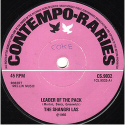 The Shangri-Las Leader Of The Pack USED VINYL 7INCH 45 RPM REISSUE