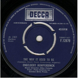 Engelbert Humperdinck The Way It Used To Be / A Good Thing Going USED VINYL 7INCH 45 RPM SINGLE