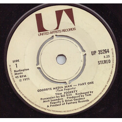 Tom Fogerty Goodbye Media Man USED VINYL 7INCH 45 RPM SINGLE STEREO