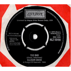 Ellison Chase Too Bad Vinyl 7" USED