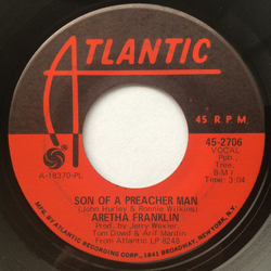 Aretha Franklin Son Of A Preacher Man / Call Me Vinyl 7" USED