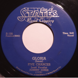 Five Chances Gloria / Sugar Lips Vinyl 7" USED