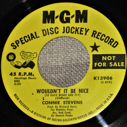 Connie Stevens Wouldn't It Be Nice (To Have Wings And Fly) / Cinderella Could Have Saved Us All USED VINYL 7INCH 45 RPM PROMO